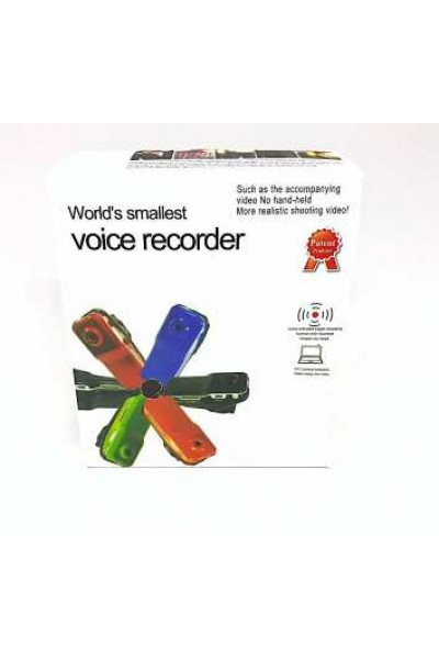 Мини-видеокамера диктофон The Smallest Voice Recorder Pocket Video Camera