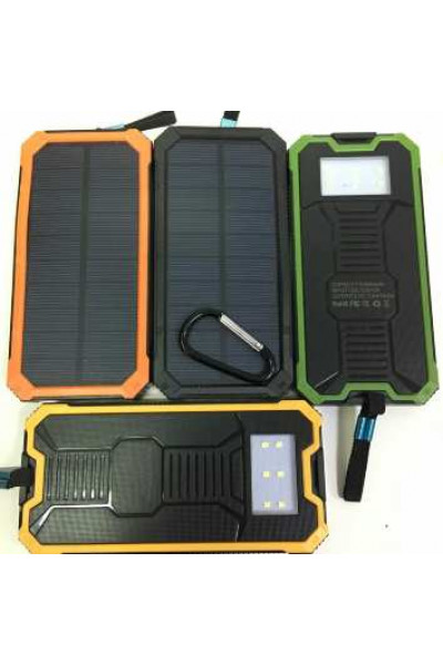 Внешний аккумулятор на солнечных батареях Solar Power Bank 20000 mAh