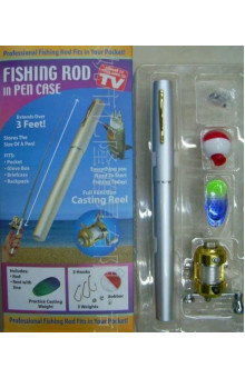 Мини-удочка в форме ручки Fishing rod in per case