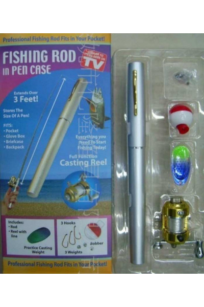 Мини-удочка в форме ручки Fishing rod in per case