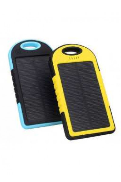 Внешний аккумулятор на солнечных батареях Solar Power Bank 5000 mAh